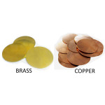 Metal Spinning Circles - Copper/Brass